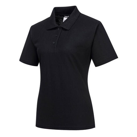Portwest Naples Women's Polo Shirt Black