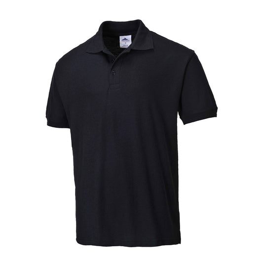 Portwest Naples Polo Shirt Black