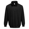 Portwest Sorrento 1/4 Zip Sweatshirt Black