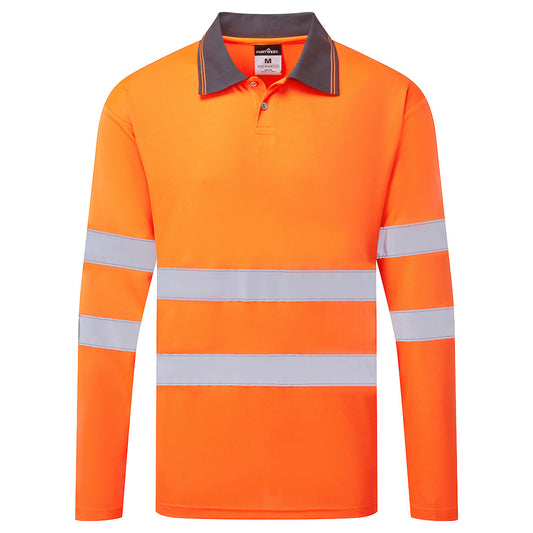 Portwest Hi-Vis Polo L/S Orange