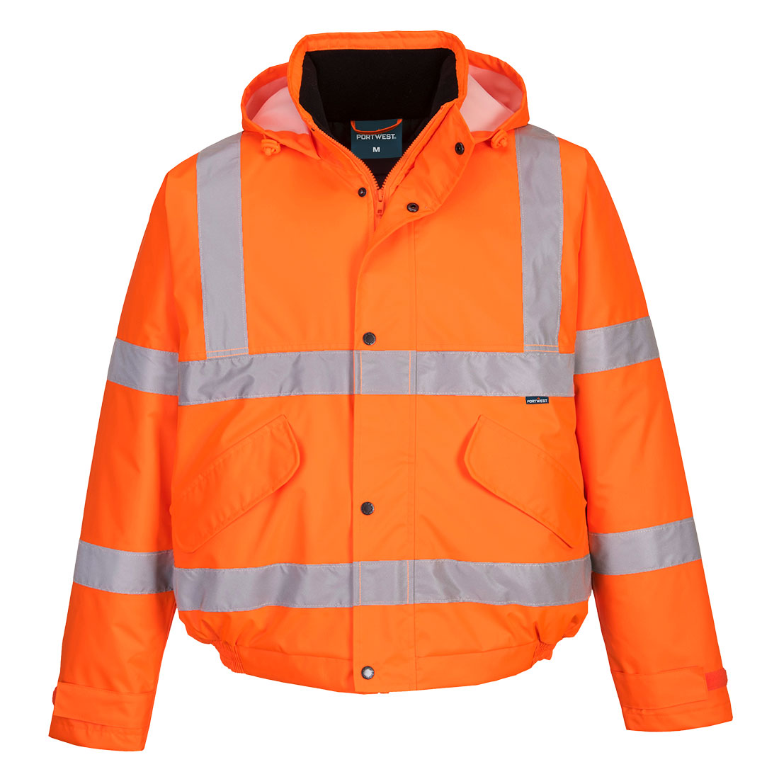 Portwest Hi-Vis Winter Bomber Jacket Orange