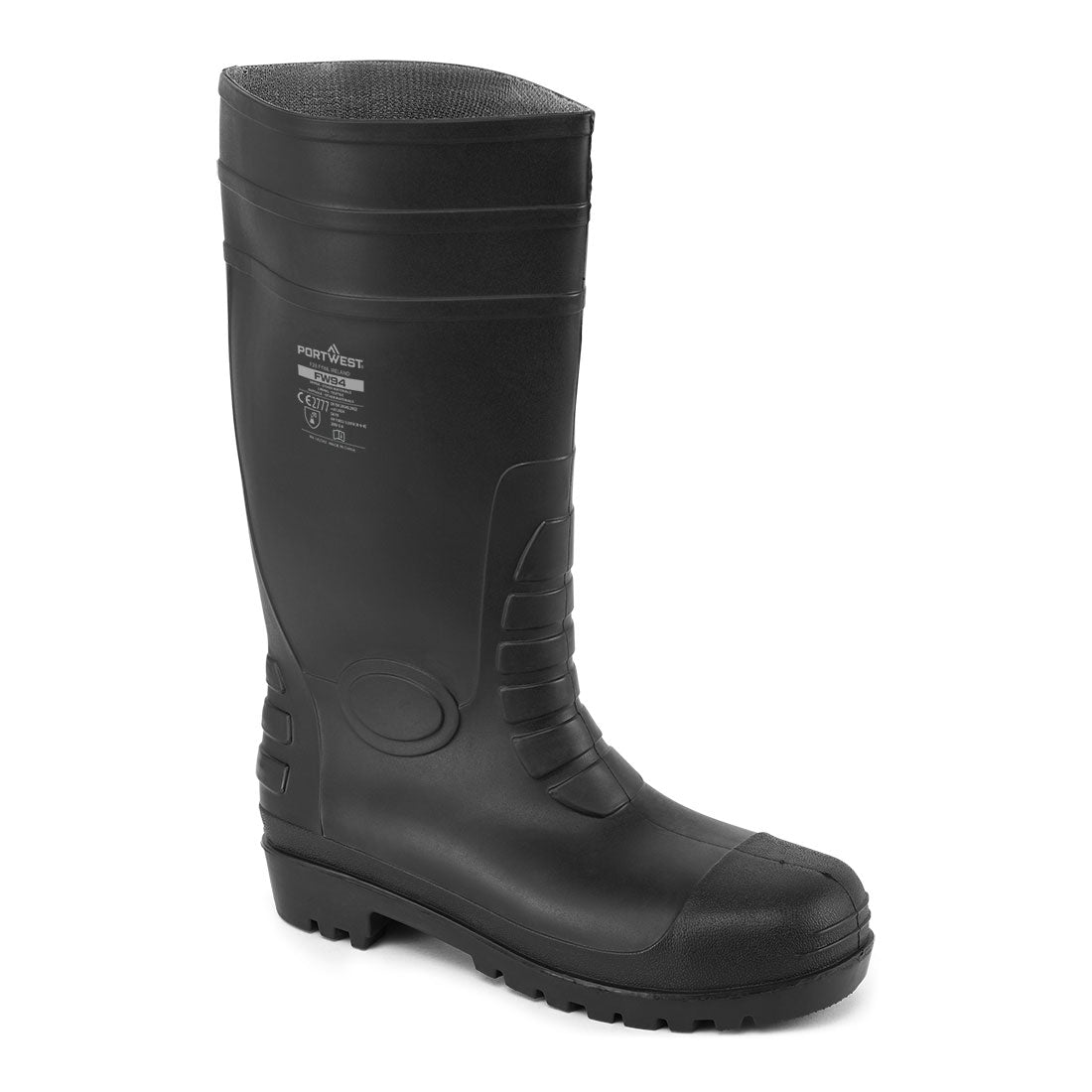 Portwest Steel PVC Classic Wellington Black